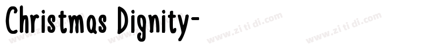 Christmas Dignity字体转换